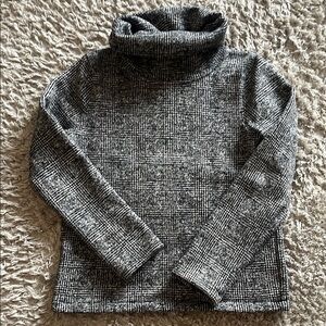 J. Crew Mercantile | Black & White Turtleneck Sweater, M